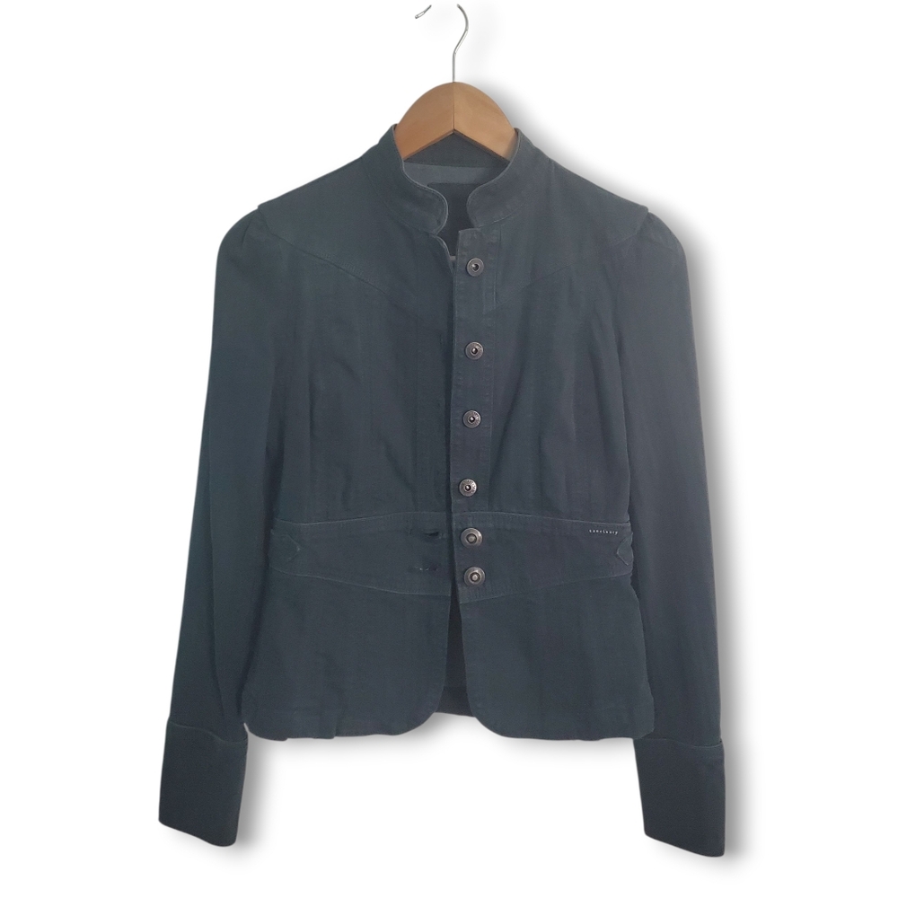 Sanctuary Forest Green Denim Jacket, Size XS
